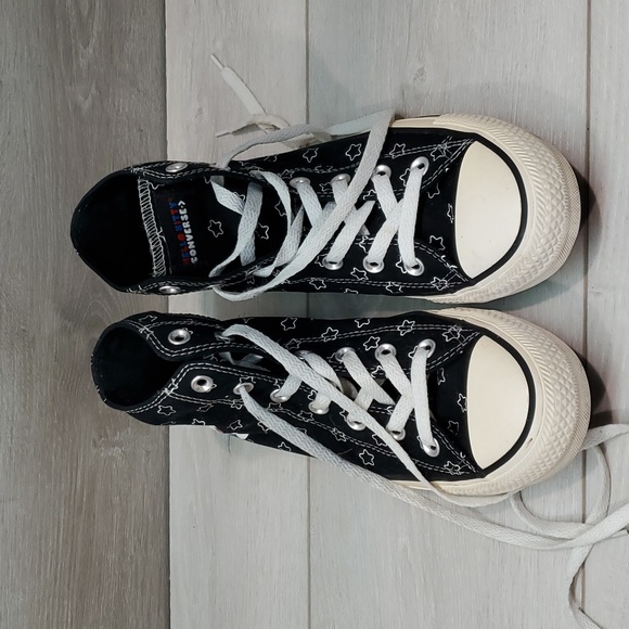 Converse All Star X Hello Kitty Women High Top Chunky Sneakers shoes sz 8 - Picture 3 of 11